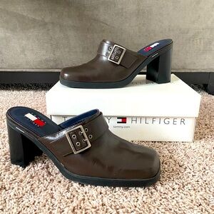Tommy Hilfiger clogs, chocolate brown, 10M